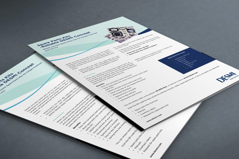 Brochures featuring DESMI products and information on fluid handling solutions.