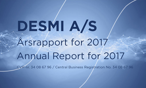 DESMI A/S 2017年年度报告封面，附公司注册号。