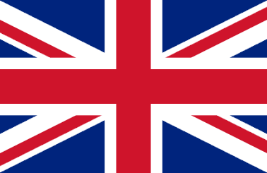 The Union Jack, flag of the United Kingdom, featuring red, white, and blue colors.