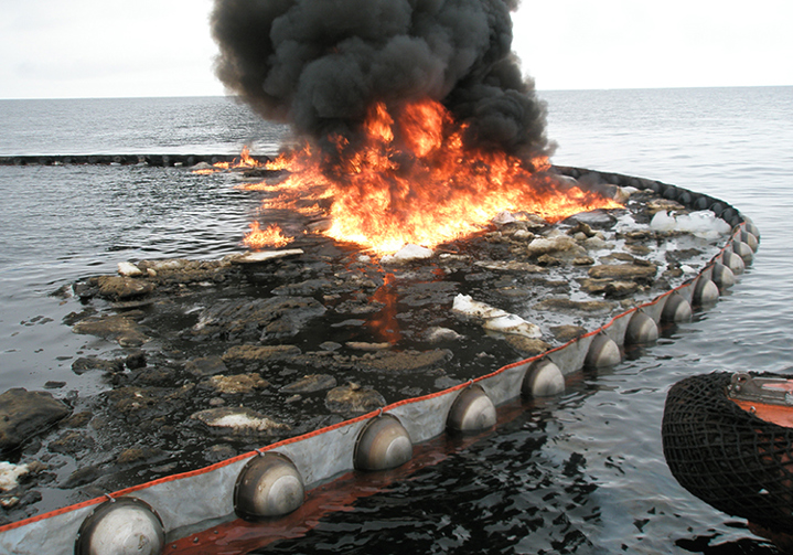 PyroBoom - In-situ burning of oil spill | DESMI - Proven technology