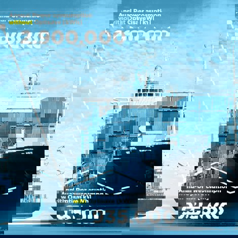 配备Optisave的货船，将年耗电量从2,900,000千瓦时减少到935,000千瓦时。