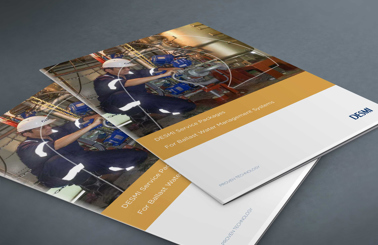 DESMI service package brochure for ballast water management systems on display.