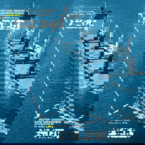 货船展示使用Optisave技术降低能耗。