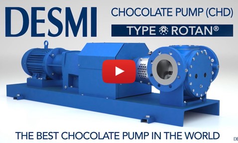 DESMI ROTAN chocolate pump (CHD) for fluid handling, labeled as the best worldwide.