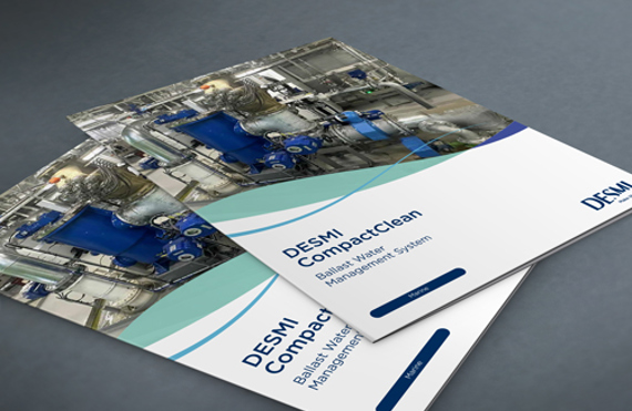 DESMI brochures featuring Ocean Guard CompactClean ballast water management system.