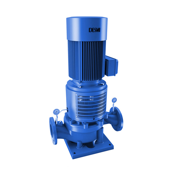 蓝色DESMI NSL离心泵，专为流体处理应用而设计。