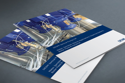 Brochures présentant les pompes industrielles DESMI pour diverses applications de gestion des fluides.