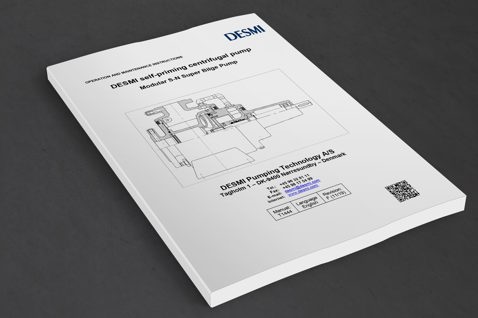 DESMI manual for self-priming centrifugal pump, Modular S-N Super Bilge Pump.