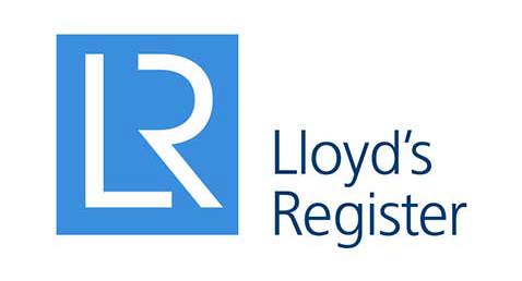 Lloyd's Register logo with blue "LR" initials and text.