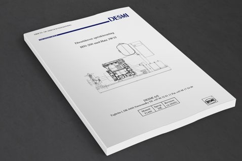 DESMI manual for diesel-driven sprinkler system H50-200 with Hatz 3W35 engine.