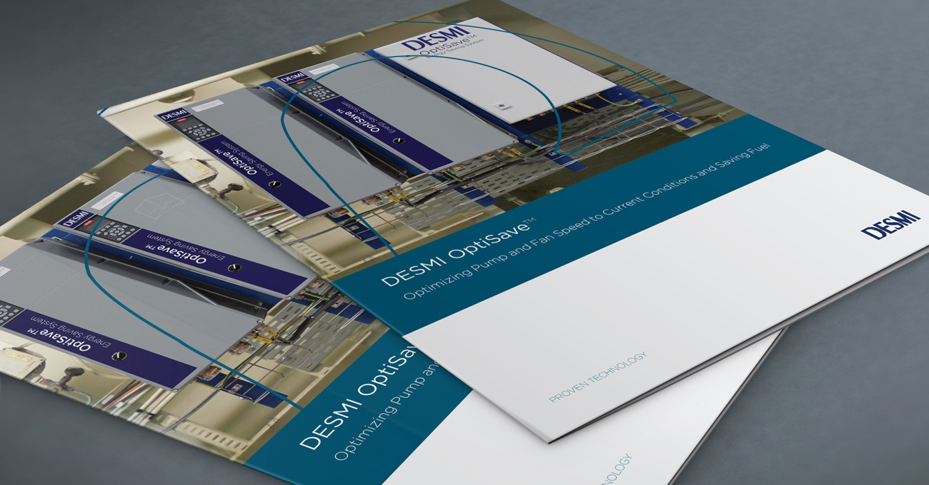 DESMI OptiSave brochures on optimizing pump and fan speed for efficiency.