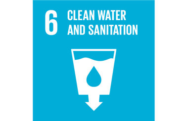 UN Sustainable Development Goal 6: Clean Water and Sanitation icon.