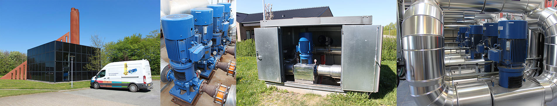 DESMI 泵安装在工业环境中用于流体处理和分配。