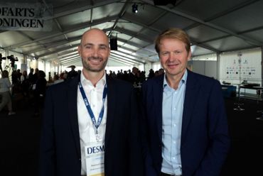 Rasmus Folsø (DESMI) and Bo Cerup Simonsen (MMM) at the Dønso Shipping Meet.