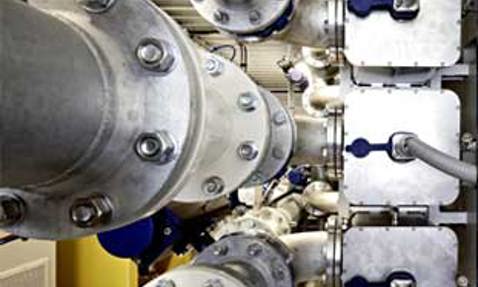 Industrial pipes and valves arranged for efficient fluid handling and distribution.