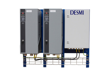 DESMI控制面板和流体处理设备,具有多个单元。