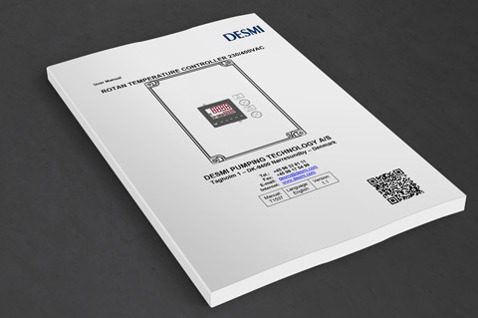 Brochure for ROTAN Temperature Controller 2000MAG by DESMI, featuring product details.