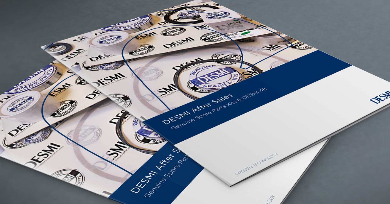 DESMI eftermarkedsbrochure for originale reservedelskits og DESMI 48.