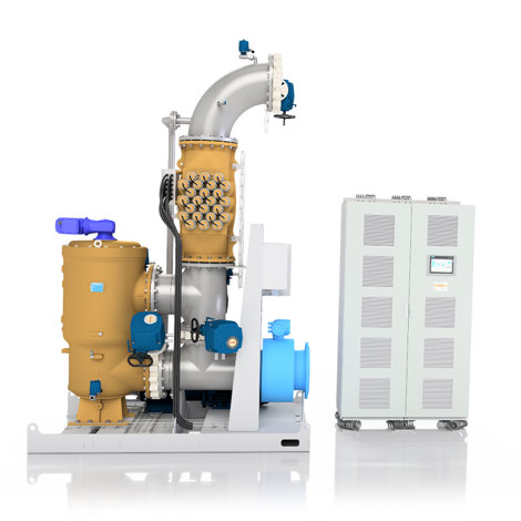 DESMI CompactClean Ballast Water Management System with control panel, for fluid handling.