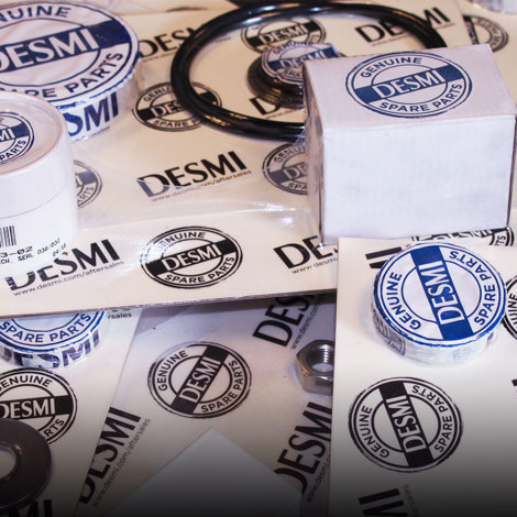 DESMI Original-Ersatzteilverpackung, einschließlich Dichtungen und Ringen, für die Flüssigkeitsförderung.