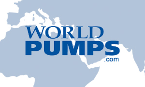 World Pumps logo over a simplified world map background.
