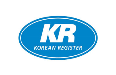 韩国船级社标志，蓝色椭圆背景上有白色的“KR”字样。
