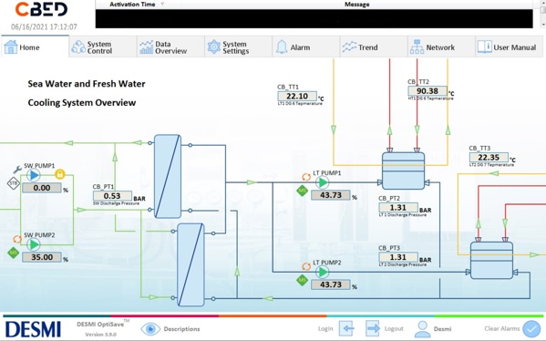 OptiSave Pump interface