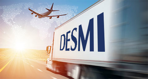 Camion affichant le logo DESMI