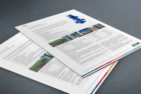 DESMI product brochures featuring industrial pumps and fluid handling solutions.